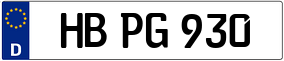 Trailer License Plate